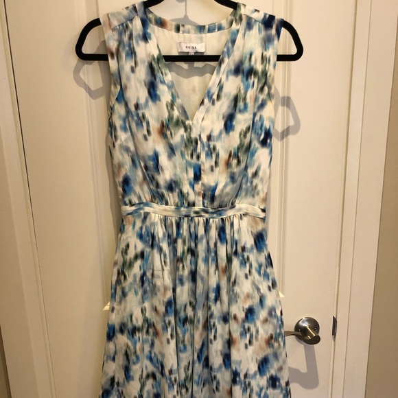 ✨SOLD✨ Stunning Reiss Giselle Watercolour Printer Dress - Picture 4 of 11
